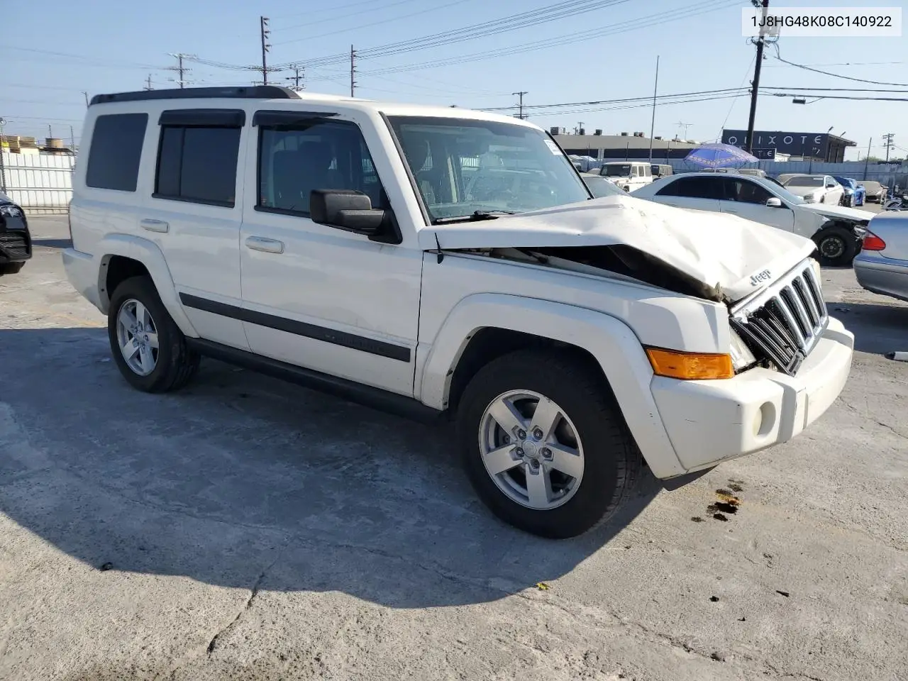 2008 Jeep Commander Sport VIN: 1J8HG48K08C140922 Lot: 62203065
