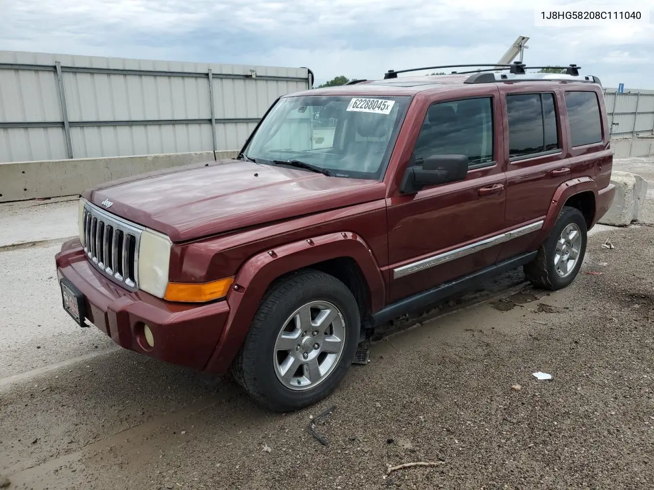 2008 Jeep Commander Limited VIN: 1J8HG58208C111040 Lot: 62288045