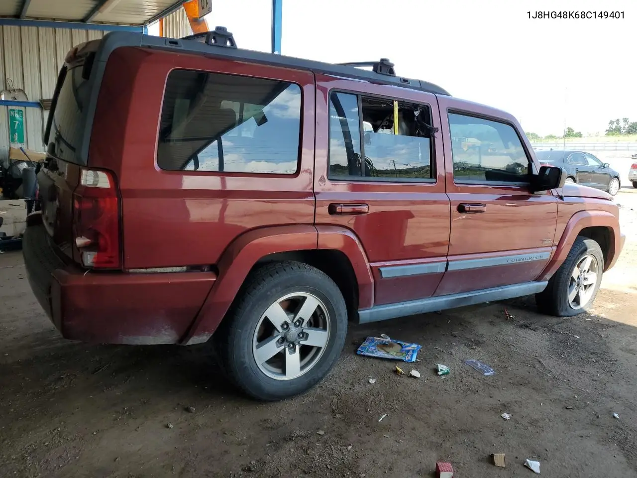 2008 Jeep Commander Sport VIN: 1J8HG48K68C149401 Lot: 63091615