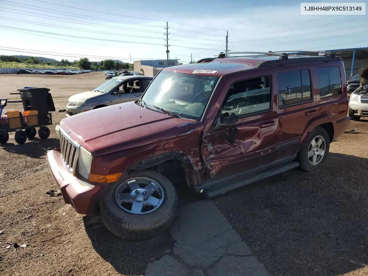 2009 Jeep Commander Sport VIN: 1J8HH48PX9C513149 Lot: 59547465