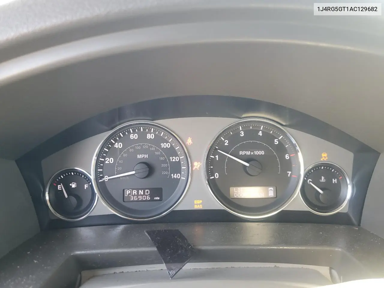 2010 Jeep Commander Limited VIN: 1J4RG5GT1AC129682 Lot: 55215375