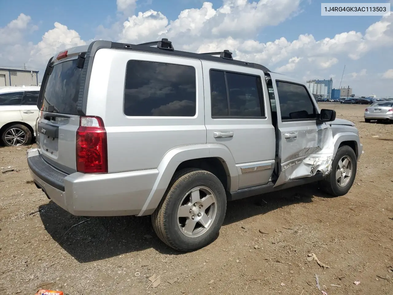 2010 Jeep Commander Sport VIN: 1J4RG4GK3AC113503 Lot: 62321475