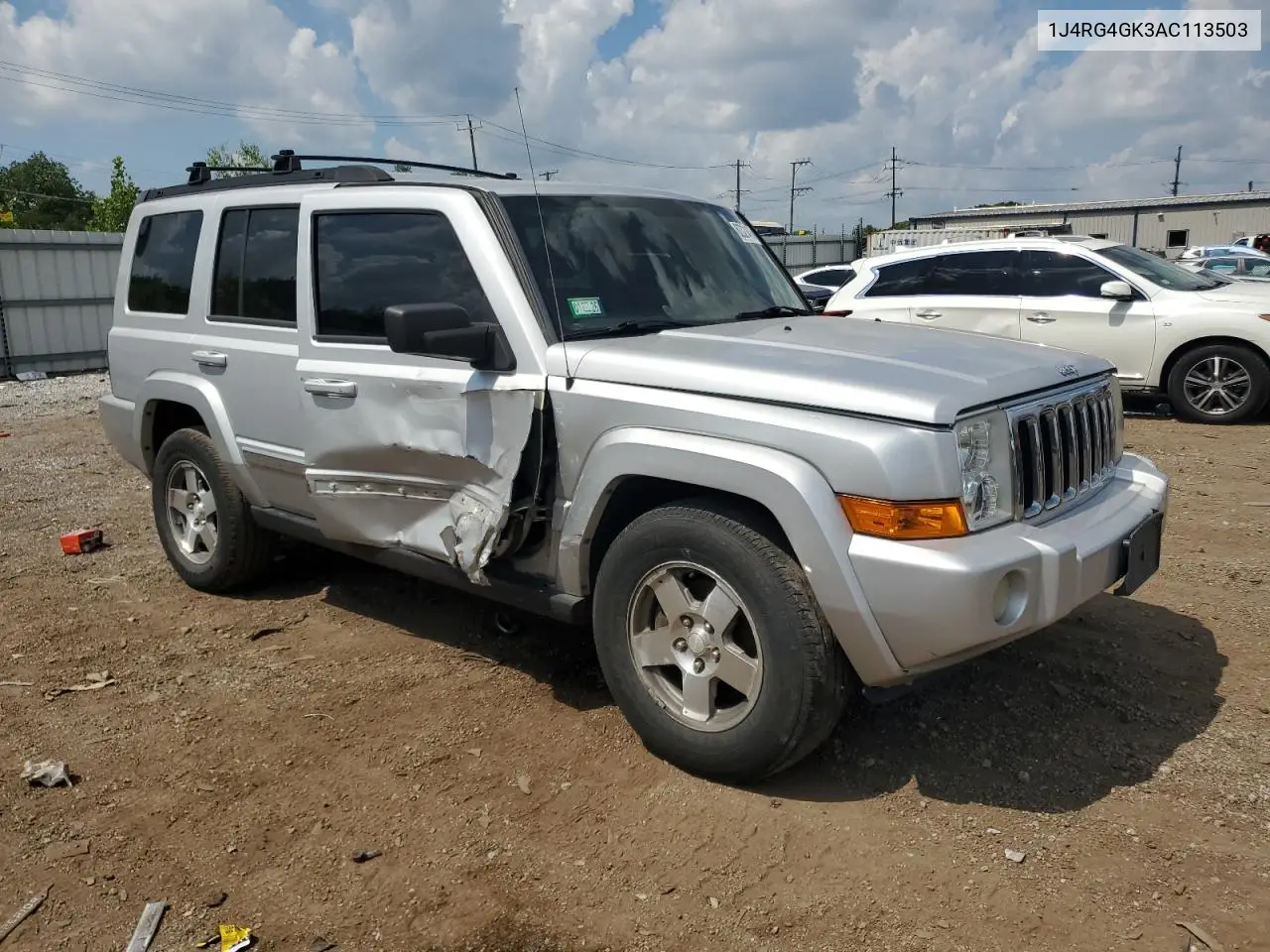 2010 Jeep Commander Sport VIN: 1J4RG4GK3AC113503 Lot: 62321475