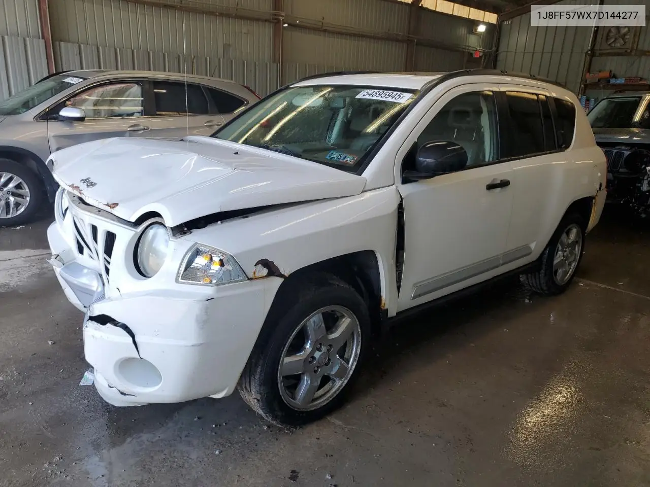2007 Jeep Compass Limited VIN: 1J8FF57WX7D144277 Lot: 54895945