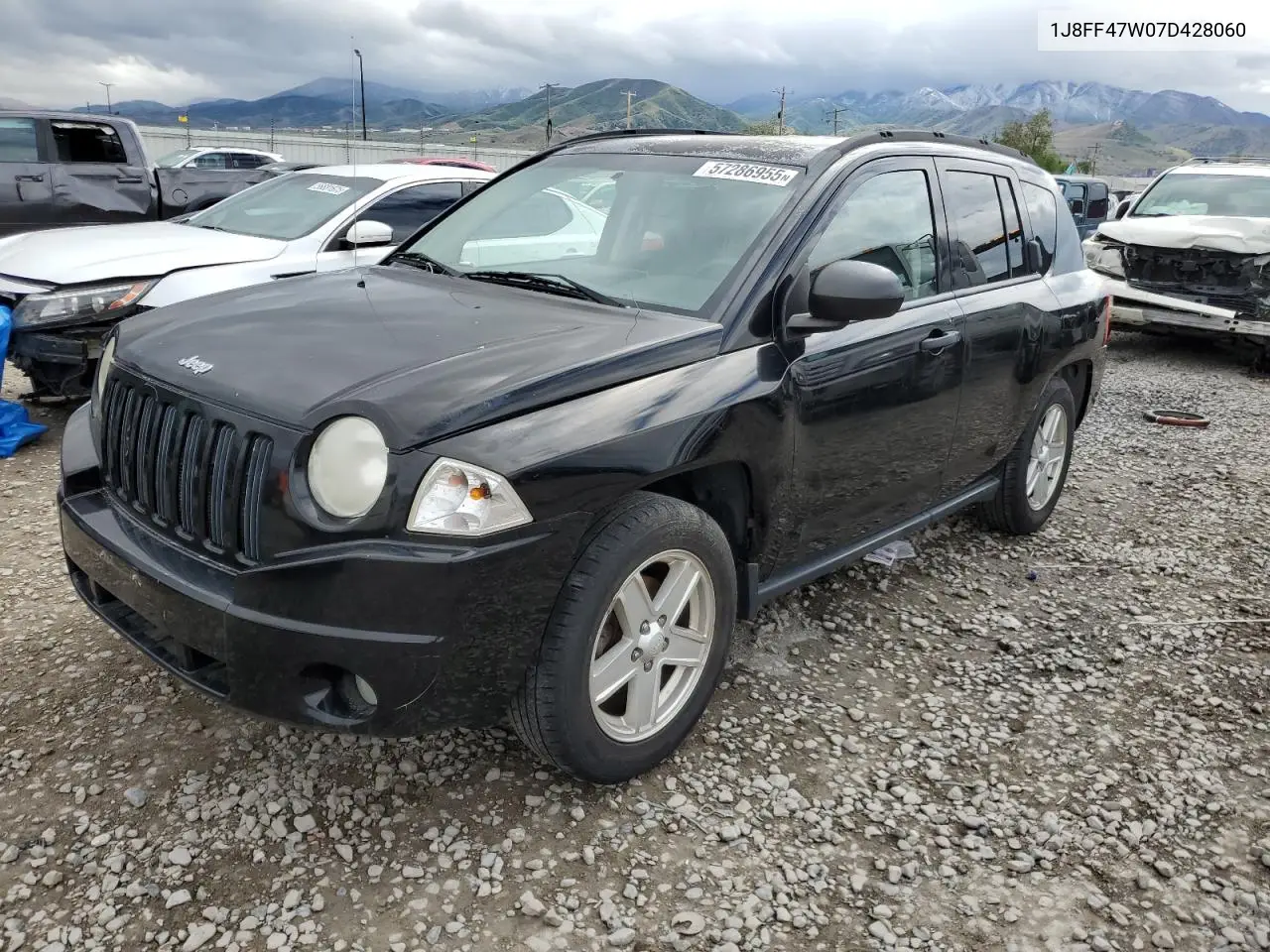 2007 Jeep Compass VIN: 1J8FF47W07D428060 Lot: 57286955