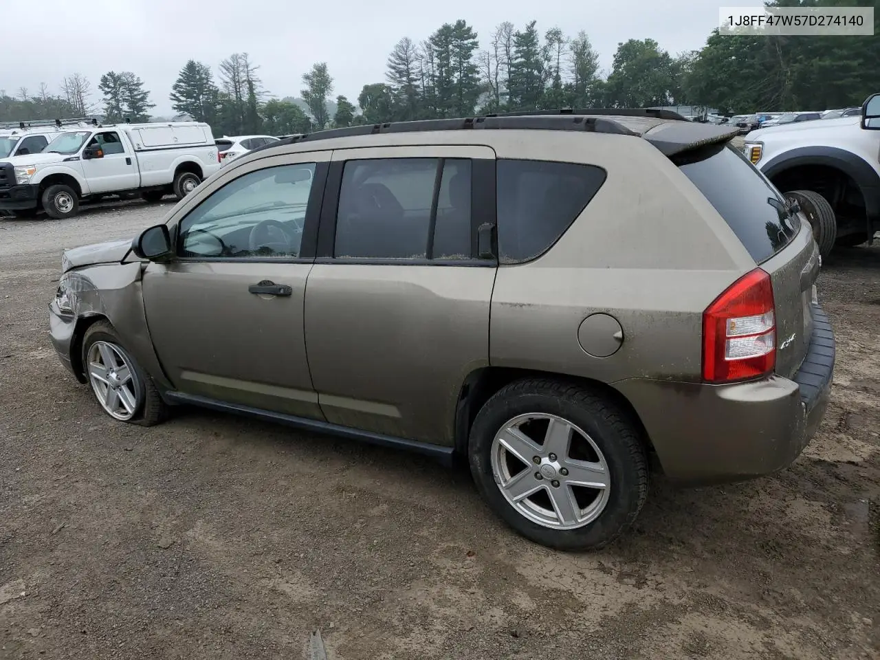 2007 Jeep Compass VIN: 1J8FF47W57D274140 Lot: 62721135
