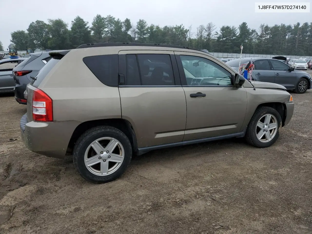 2007 Jeep Compass VIN: 1J8FF47W57D274140 Lot: 62721135
