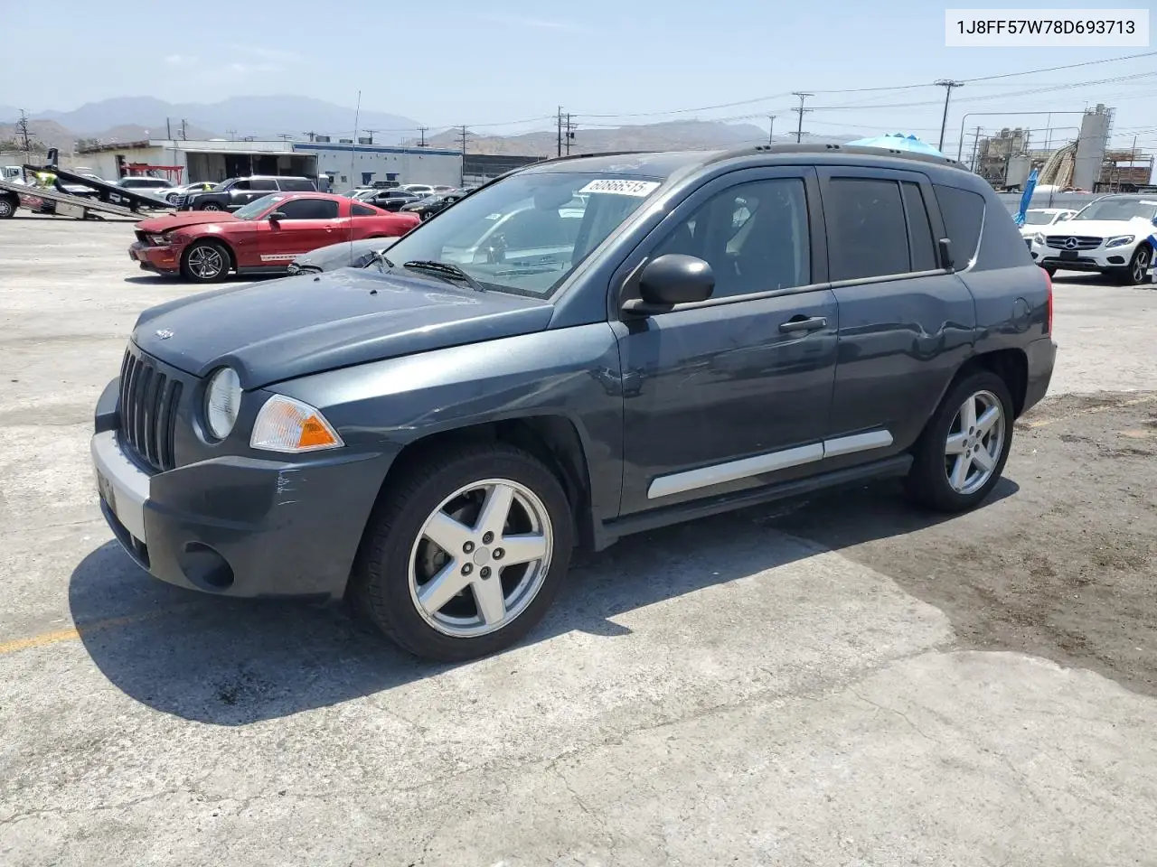 2008 Jeep Compass Limited VIN: 1J8FF57W78D693713 Lot: 60866515