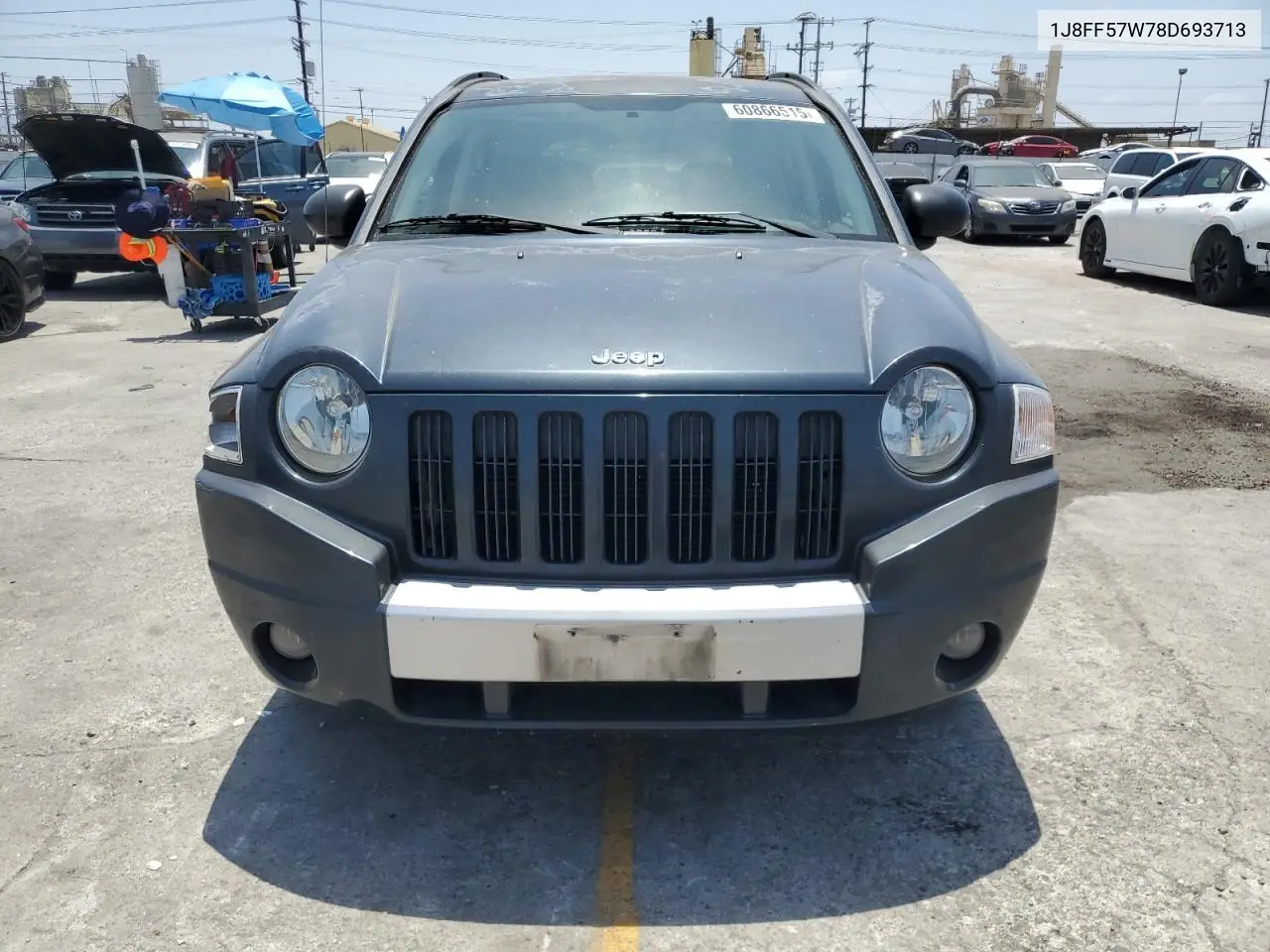 2008 Jeep Compass Limited VIN: 1J8FF57W78D693713 Lot: 60866515