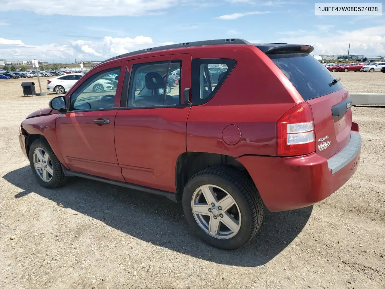 2008 Jeep Compass Sport VIN: 1J8FF47W08D524028 Lot: 62281395