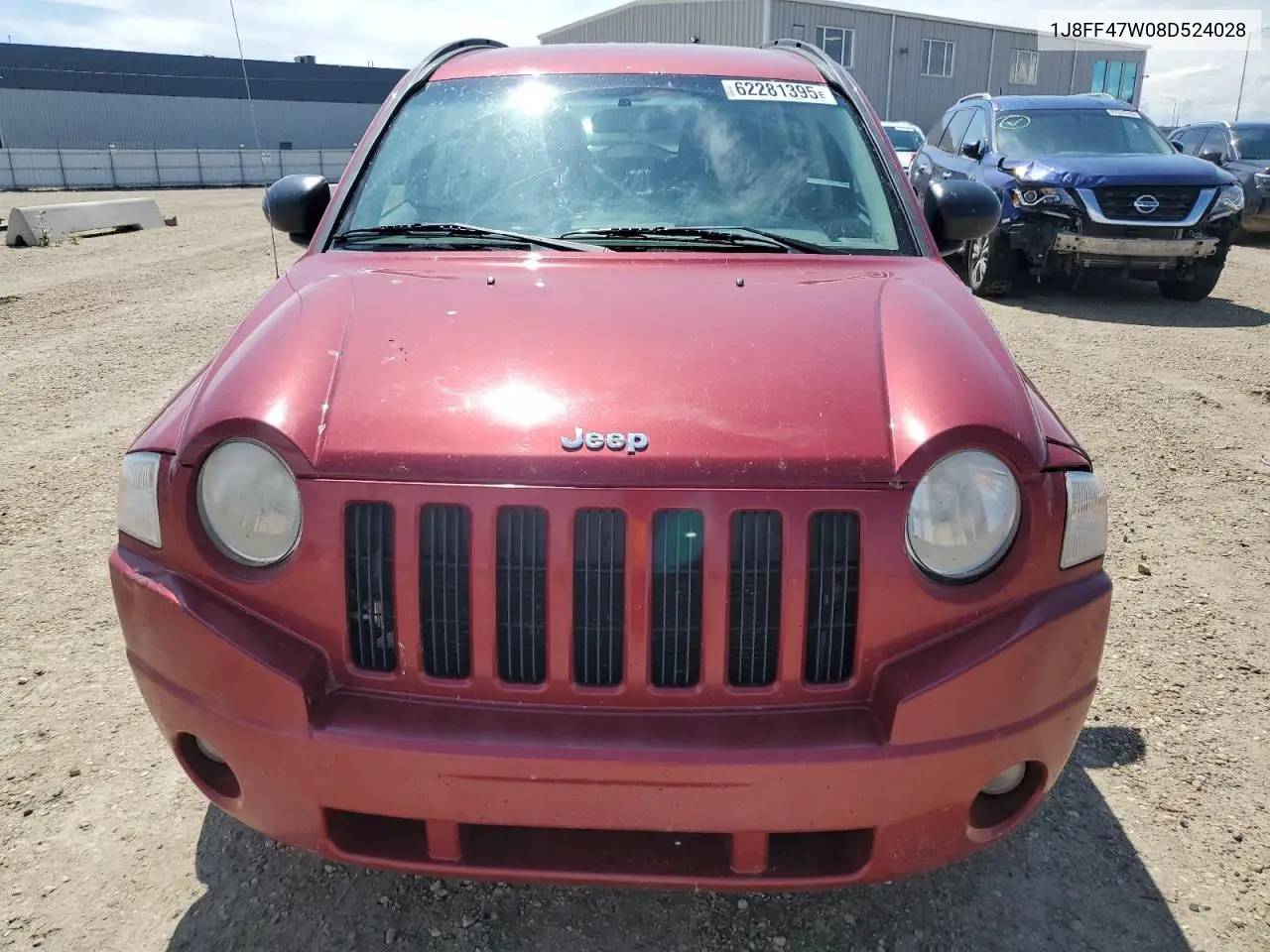 2008 Jeep Compass Sport VIN: 1J8FF47W08D524028 Lot: 62281395