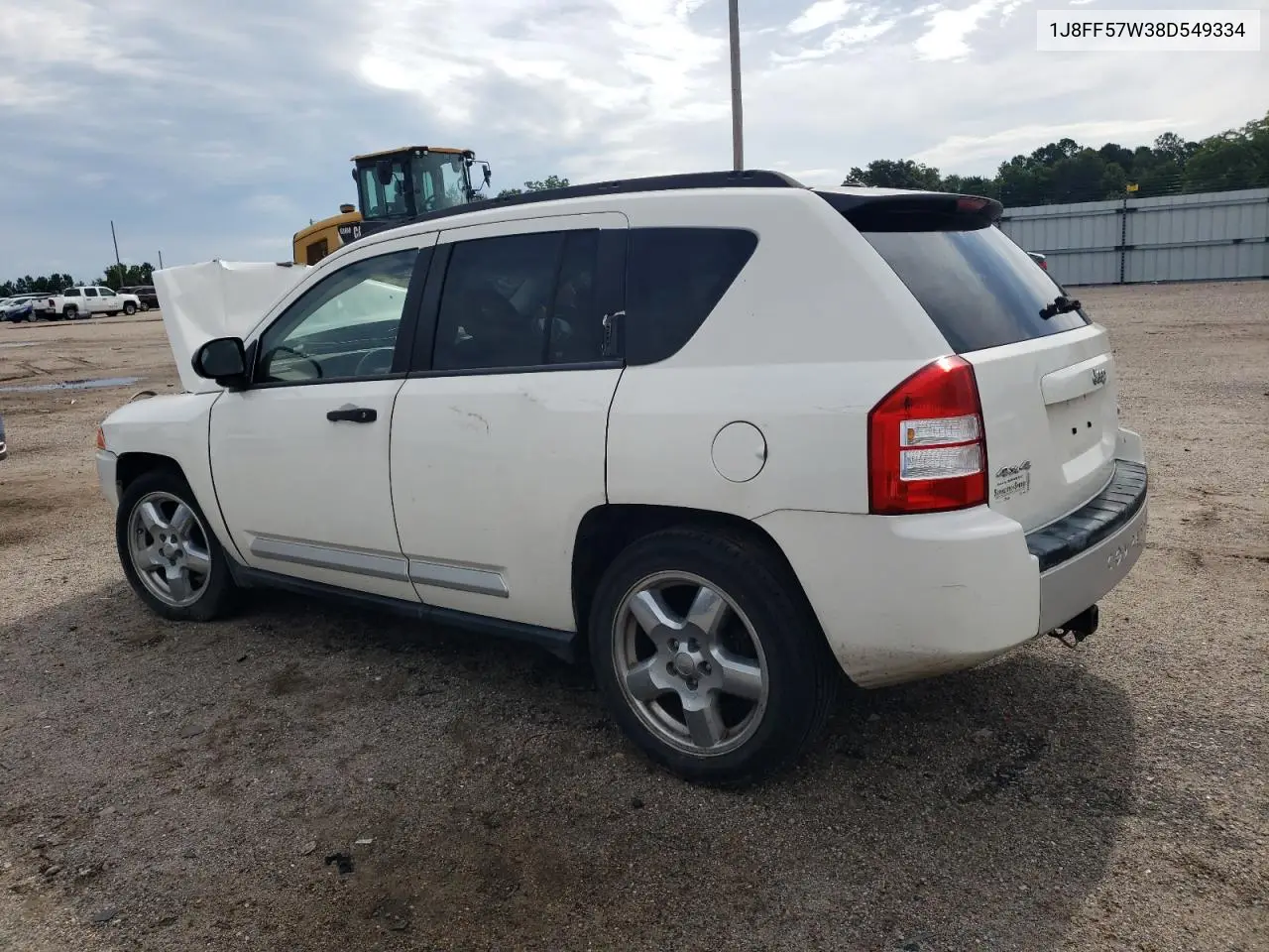 2008 Jeep Compass Limited VIN: 1J8FF57W38D549334 Lot: 62395255