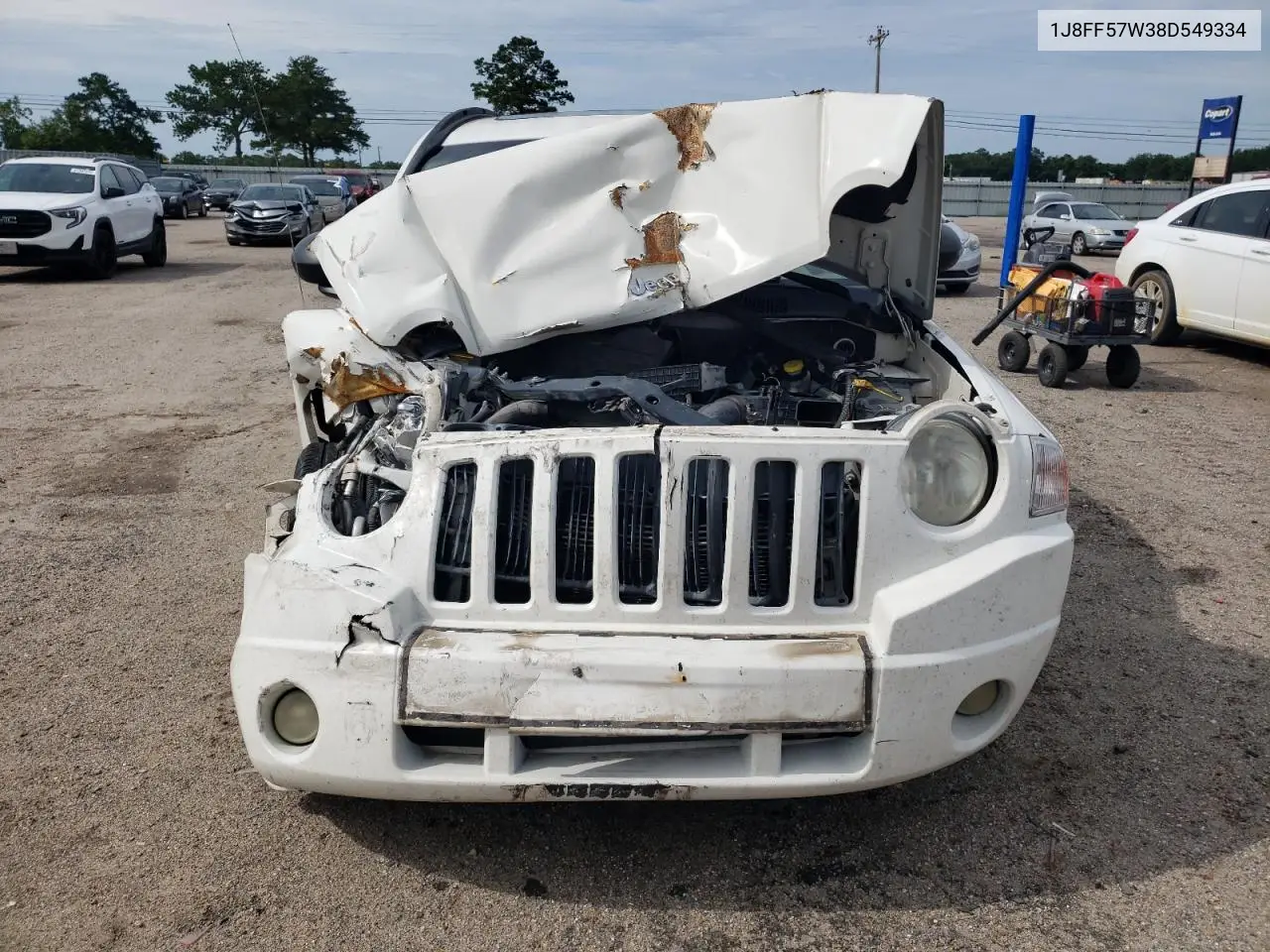 2008 Jeep Compass Limited VIN: 1J8FF57W38D549334 Lot: 62395255