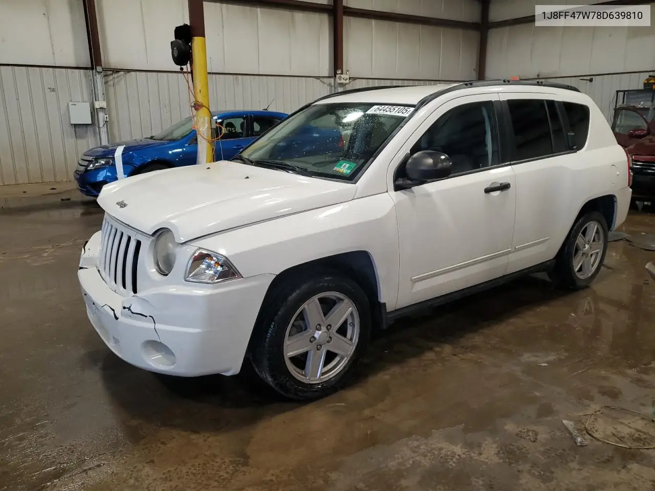 2008 Jeep Compass Sport VIN: 1J8FF47W78D639810 Lot: 64455105