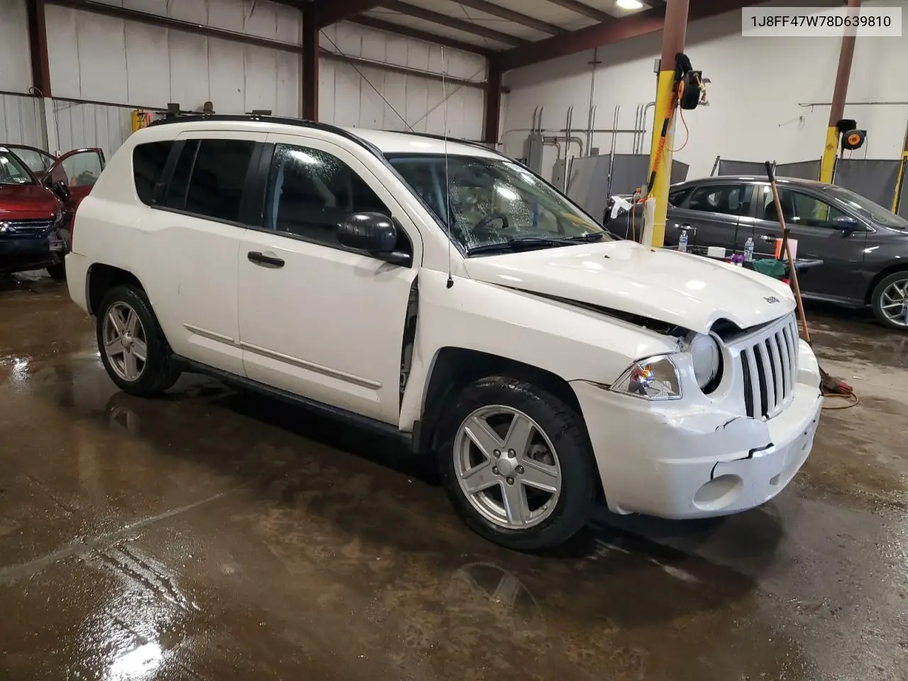 2008 Jeep Compass Sport VIN: 1J8FF47W78D639810 Lot: 64455105
