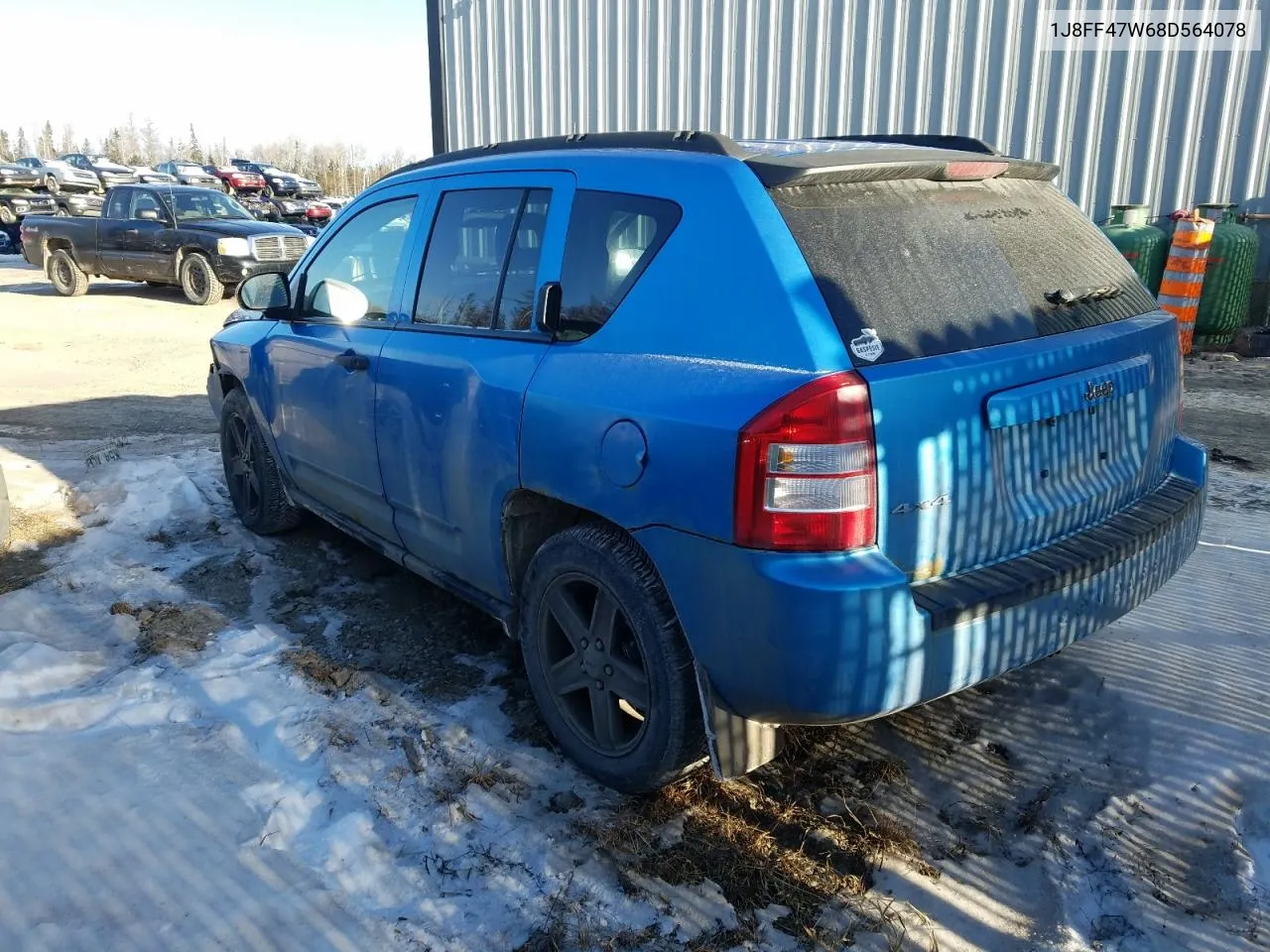 2008 Jeep Compass Sport VIN: 1J8FF47W68D564078 Lot: 88794005