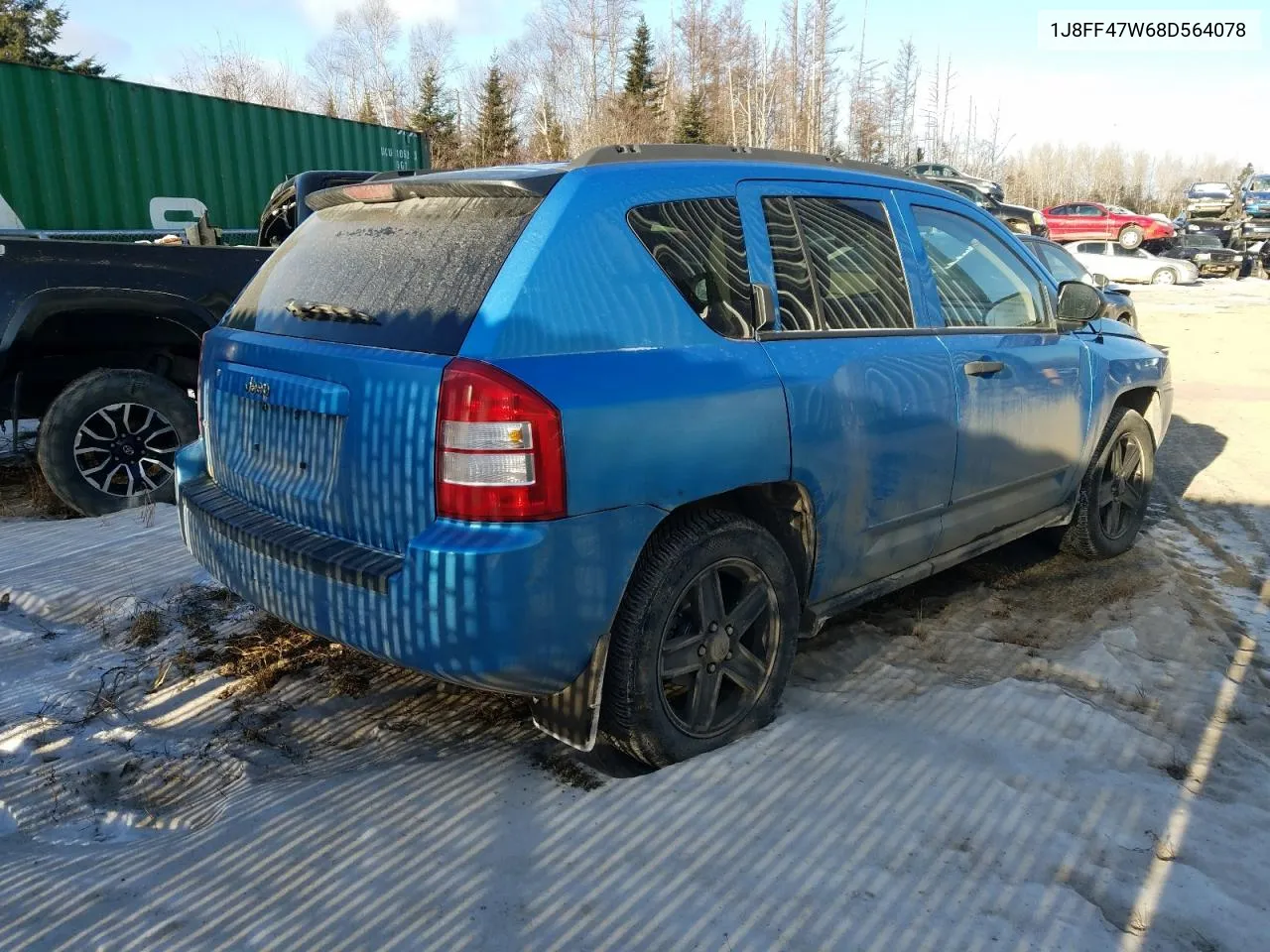 2008 Jeep Compass Sport VIN: 1J8FF47W68D564078 Lot: 88794005