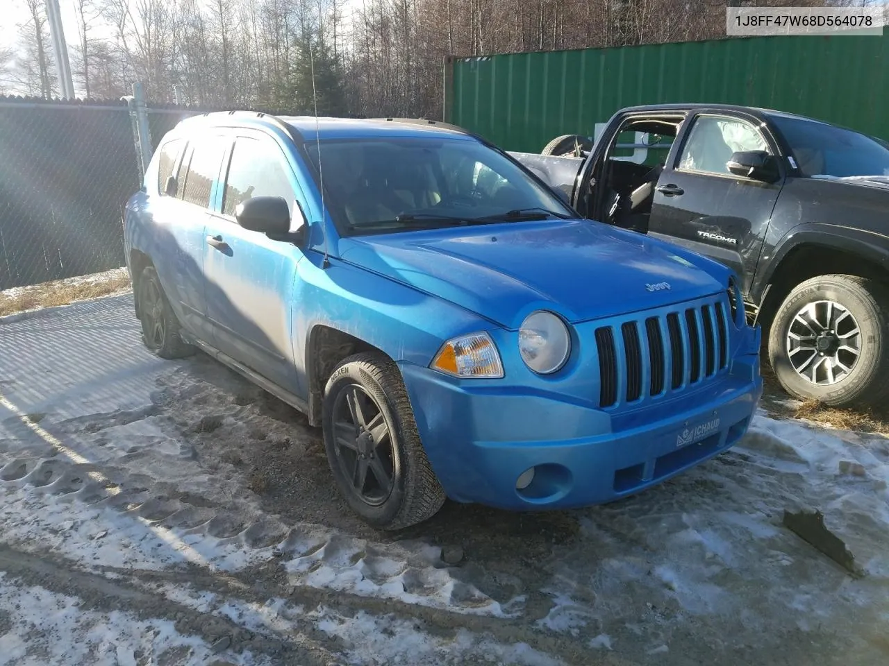 2008 Jeep Compass Sport VIN: 1J8FF47W68D564078 Lot: 88794005