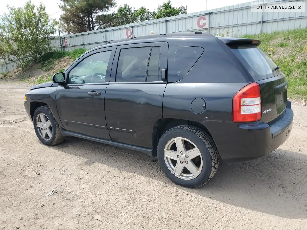 2009 Jeep Compass Sport VIN: 1J4FF47B89D222812 Lot: 56368115