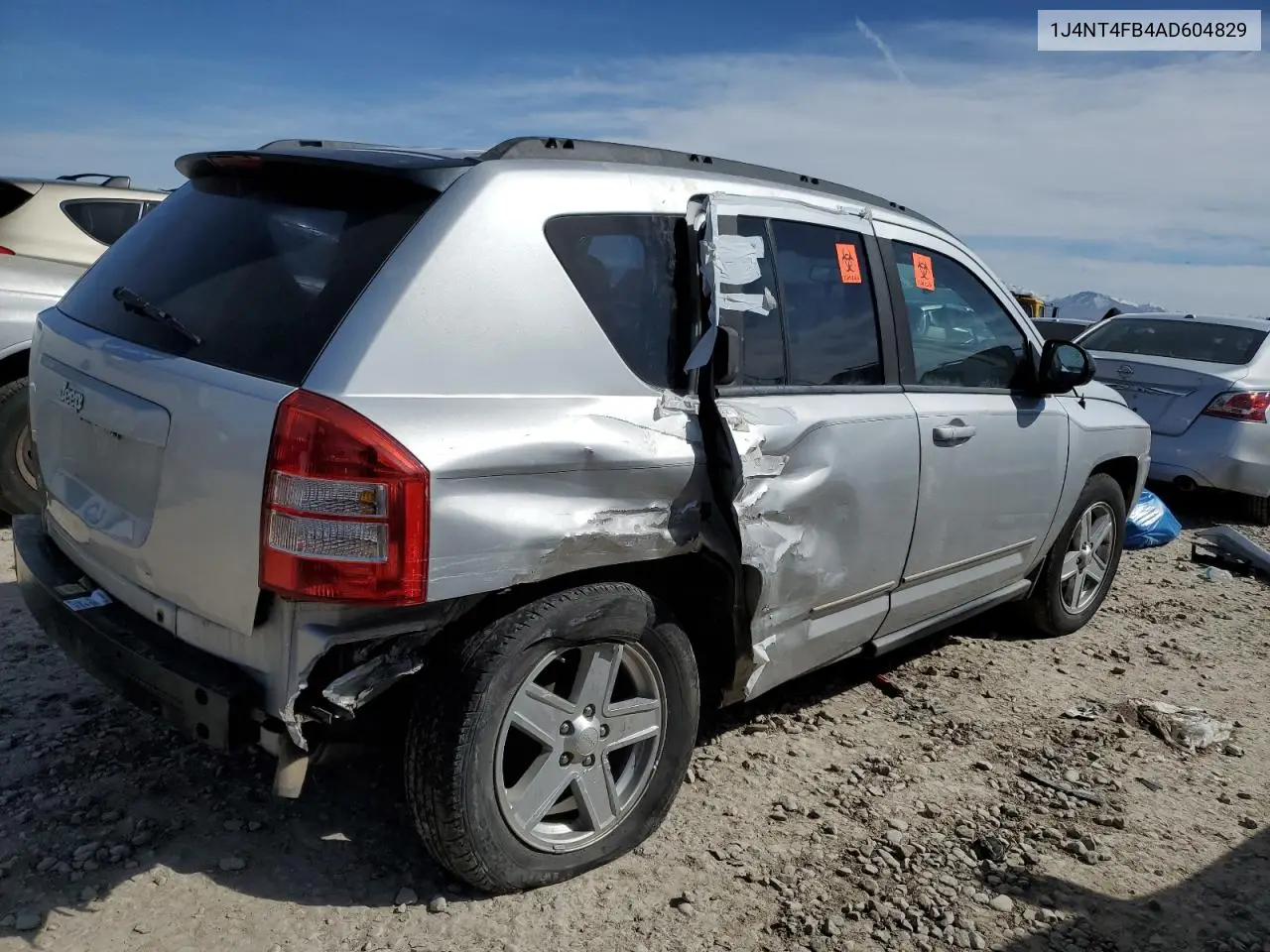 2010 Jeep Compass Sport VIN: 1J4NT4FB4AD604829 Lot: 50004455