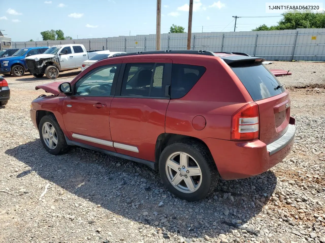 2010 Jeep Compass Sport VIN: 1J4NT1FA8AD647320 Lot: 61756485