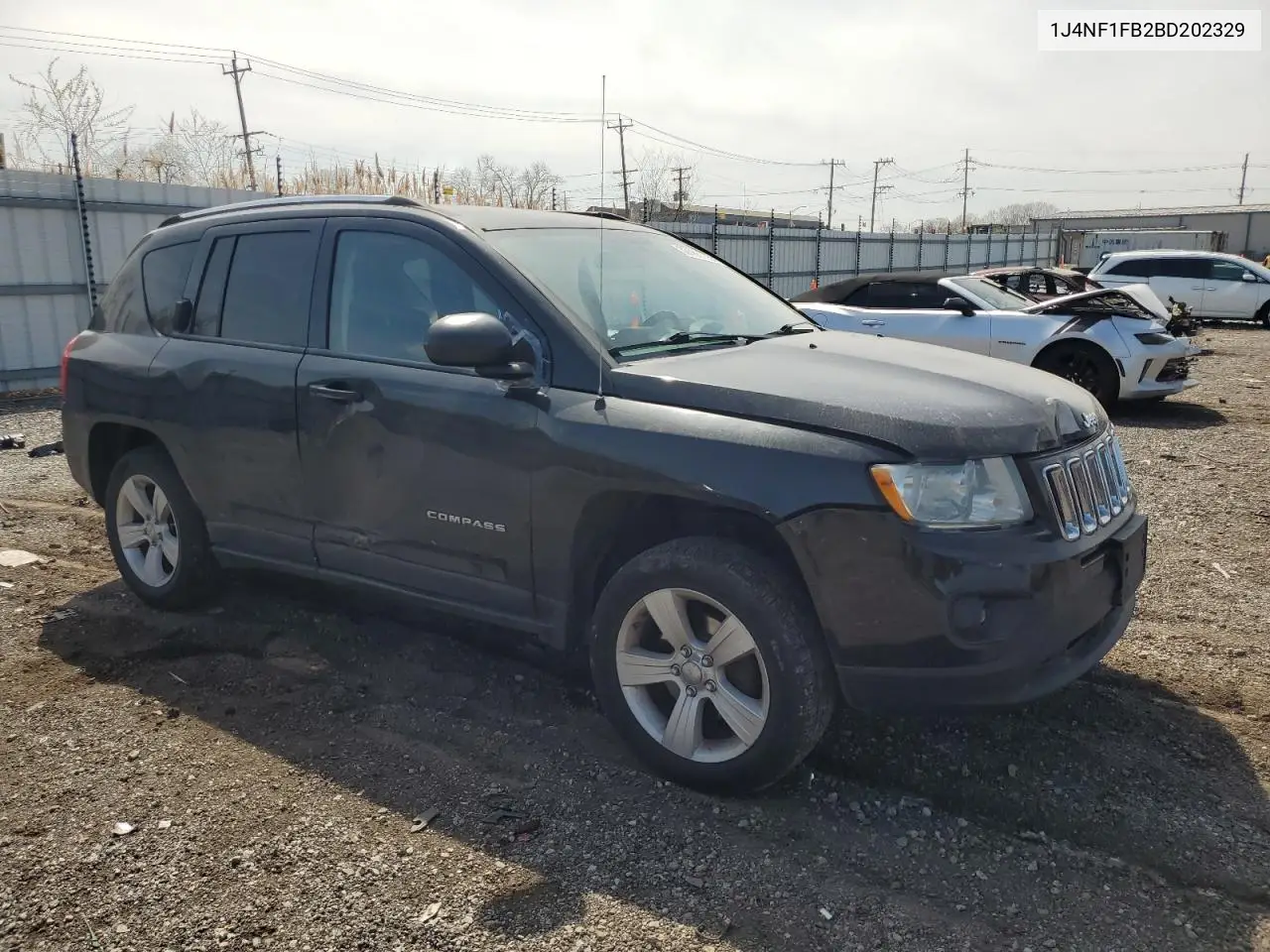 2011 Jeep Compass Sport VIN: 1J4NF1FB2BD202329 Lot: 53566125