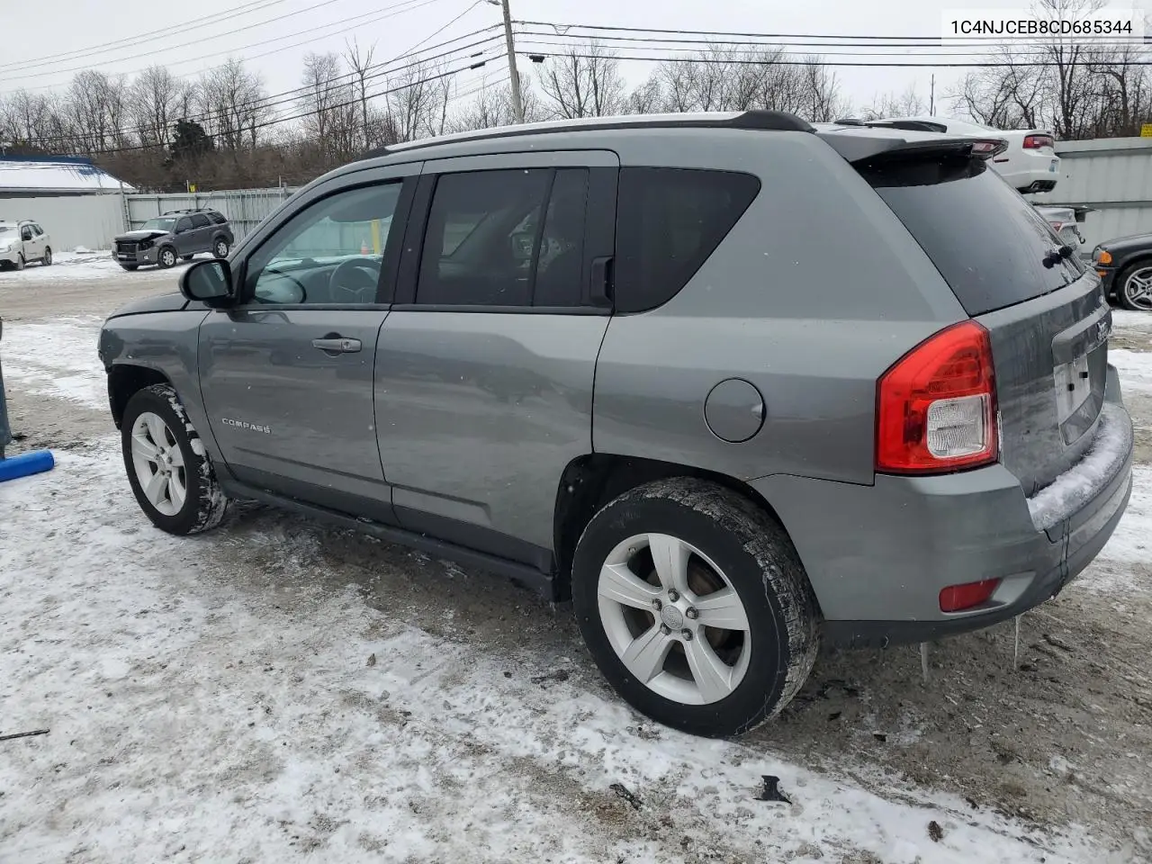 2012 Jeep Compass Latitude VIN: 1C4NJCEB8CD685344 Lot: 43037965
