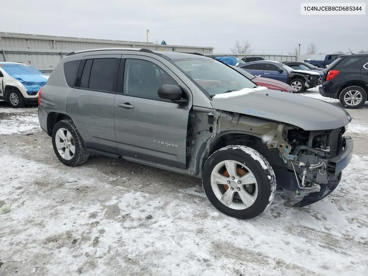 2012 Jeep Compass Latitude VIN: 1C4NJCEB8CD685344 Lot: 43037965