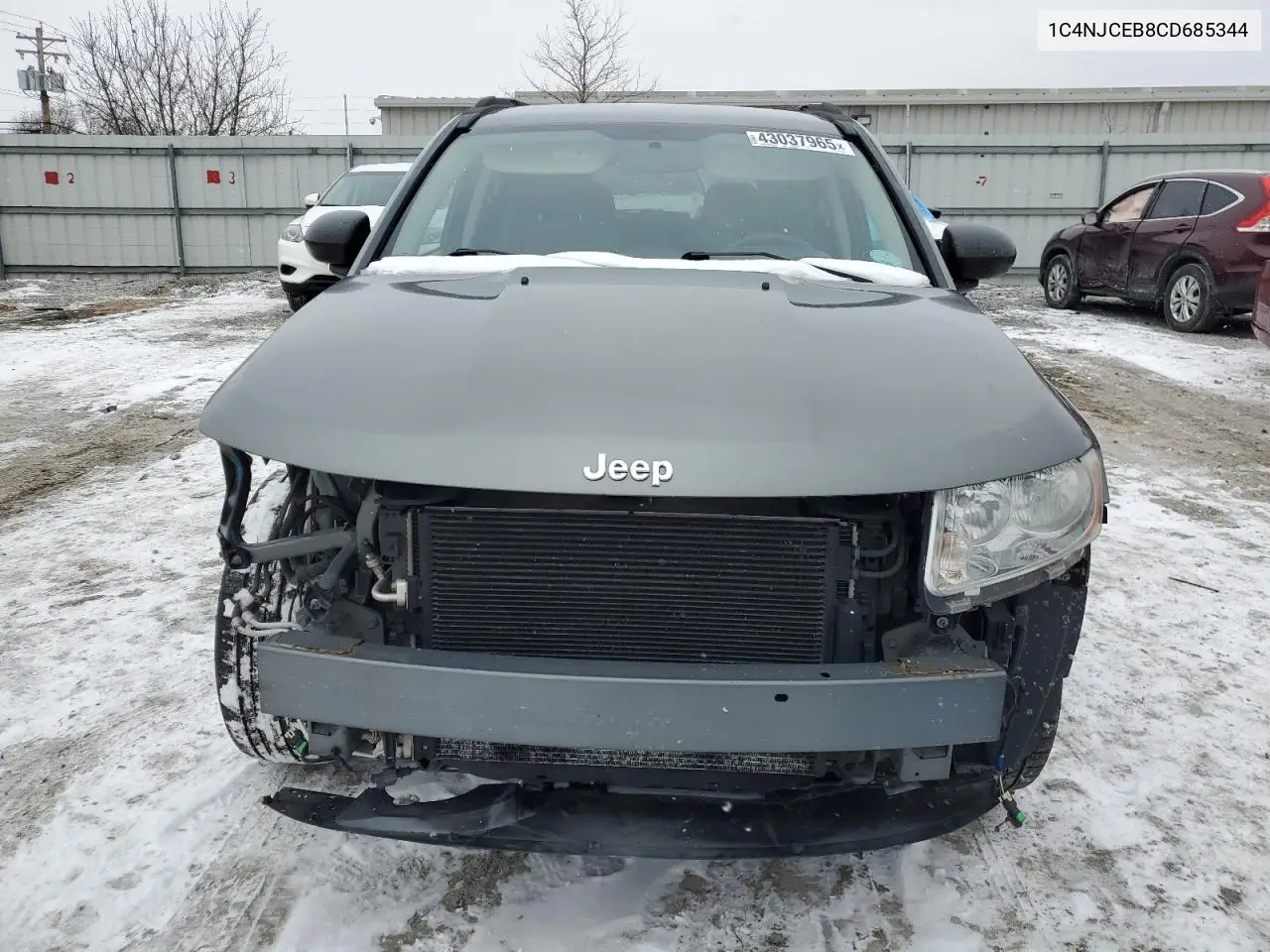 2012 Jeep Compass Latitude VIN: 1C4NJCEB8CD685344 Lot: 43037965
