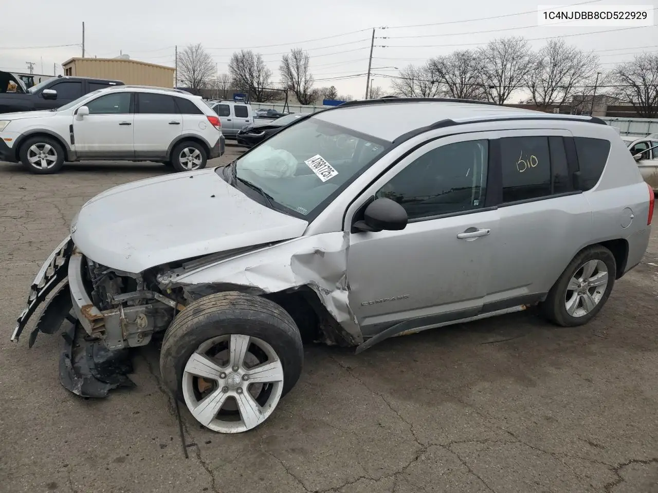 2012 Jeep Compass Sport VIN: 1C4NJDBB8CD522929 Lot: 47681725