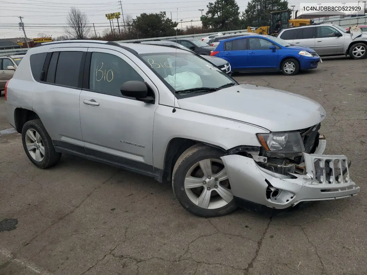 2012 Jeep Compass Sport VIN: 1C4NJDBB8CD522929 Lot: 47681725