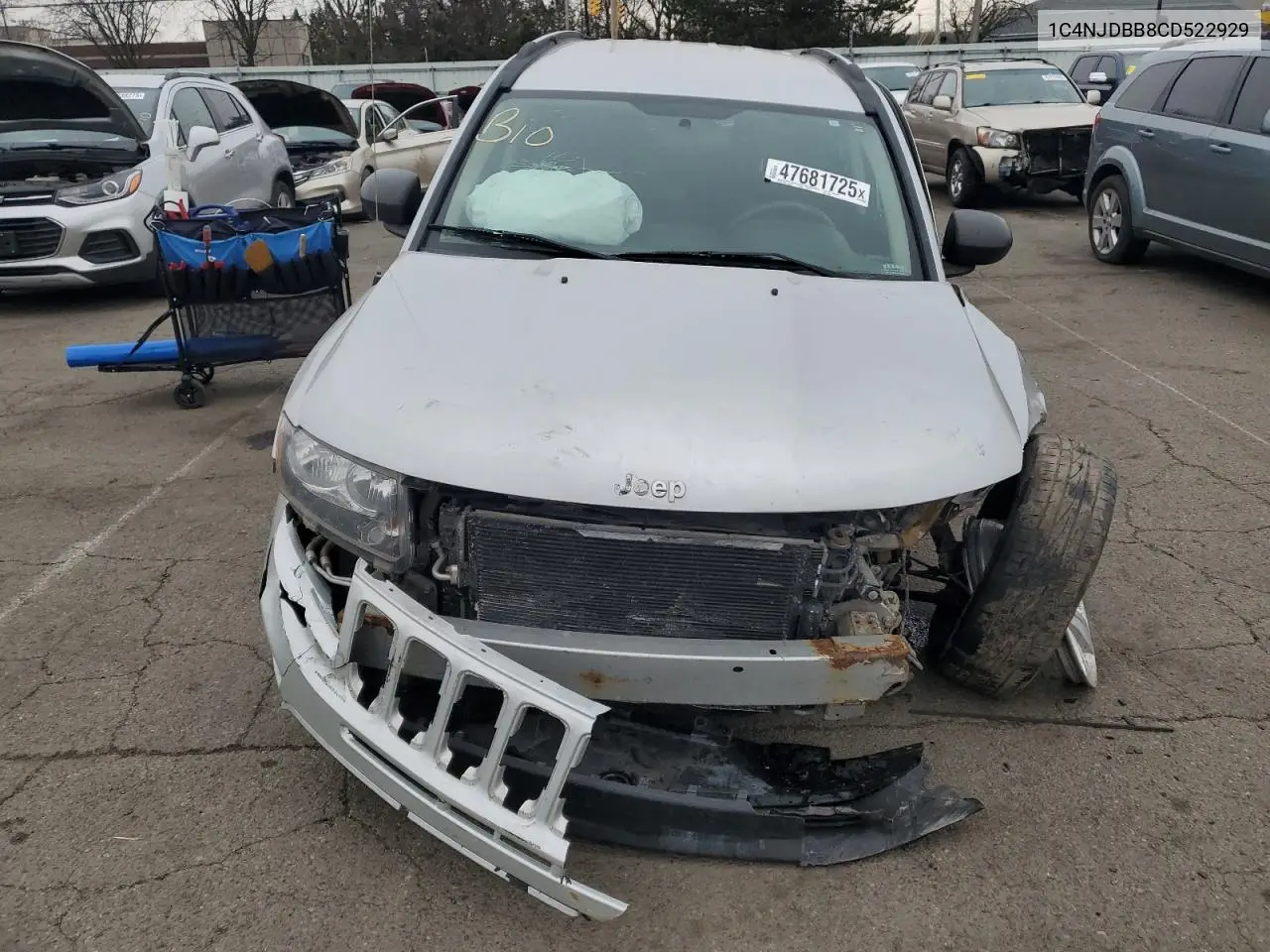 2012 Jeep Compass Sport VIN: 1C4NJDBB8CD522929 Lot: 47681725