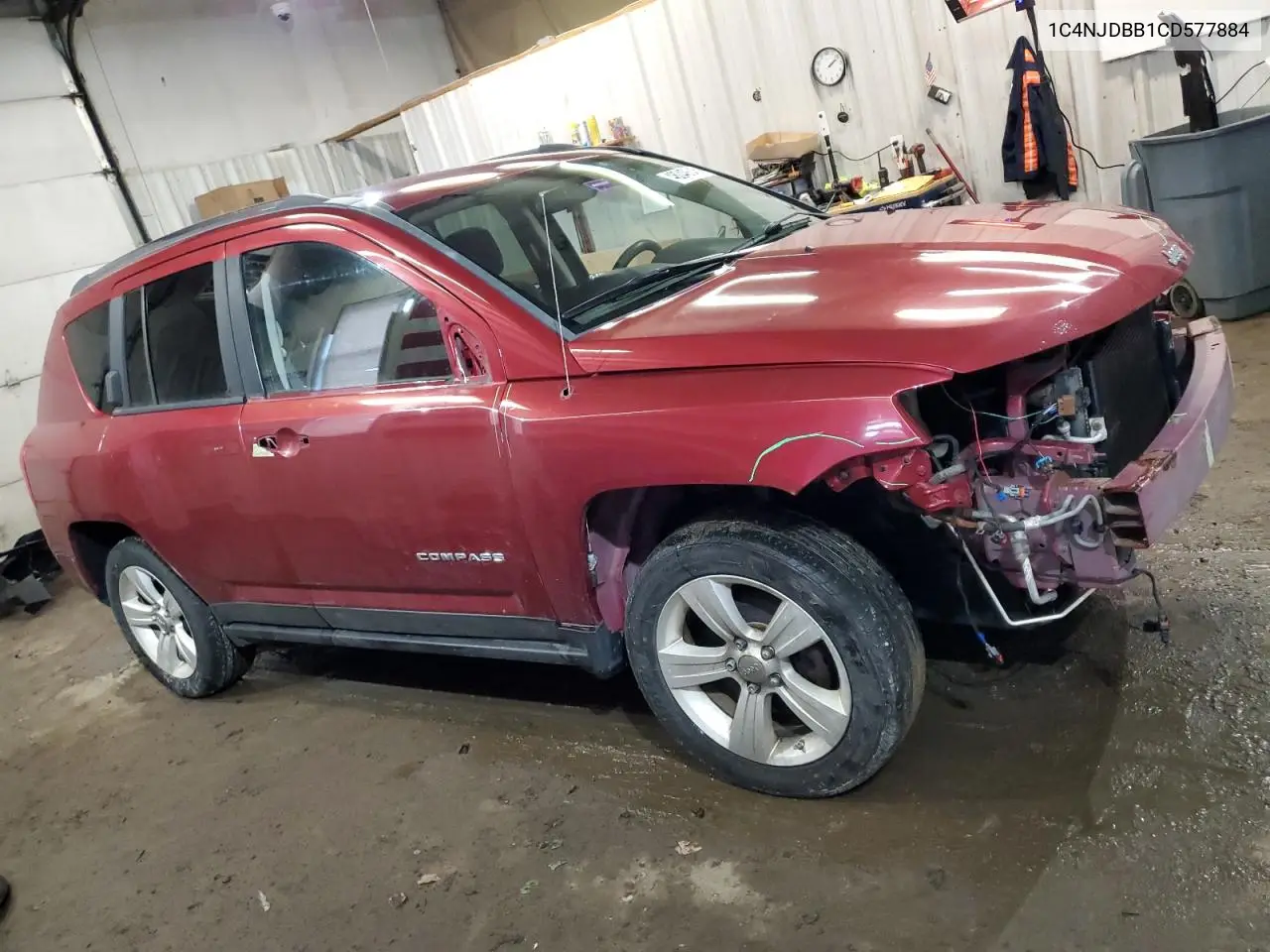 2012 Jeep Compass Sport VIN: 1C4NJDBB1CD577884 Lot: 48040645