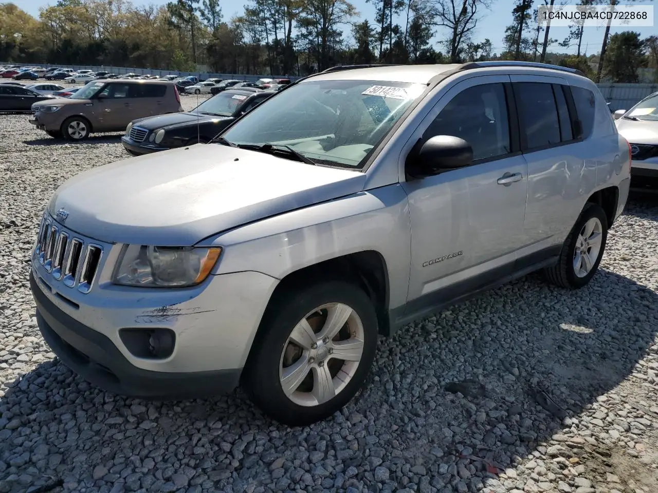 2012 Jeep Compass Sport VIN: 1C4NJCBA4CD722868 Lot: 50142025