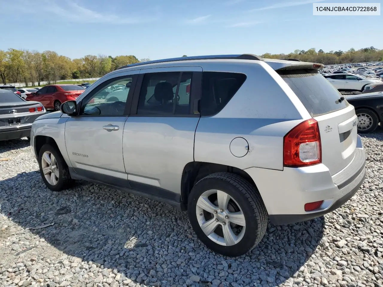 2012 Jeep Compass Sport VIN: 1C4NJCBA4CD722868 Lot: 50142025