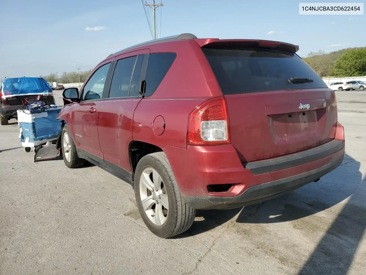 2012 Jeep Compass Sport VIN: 1C4NJCBA3CD622454 Lot: 53143005