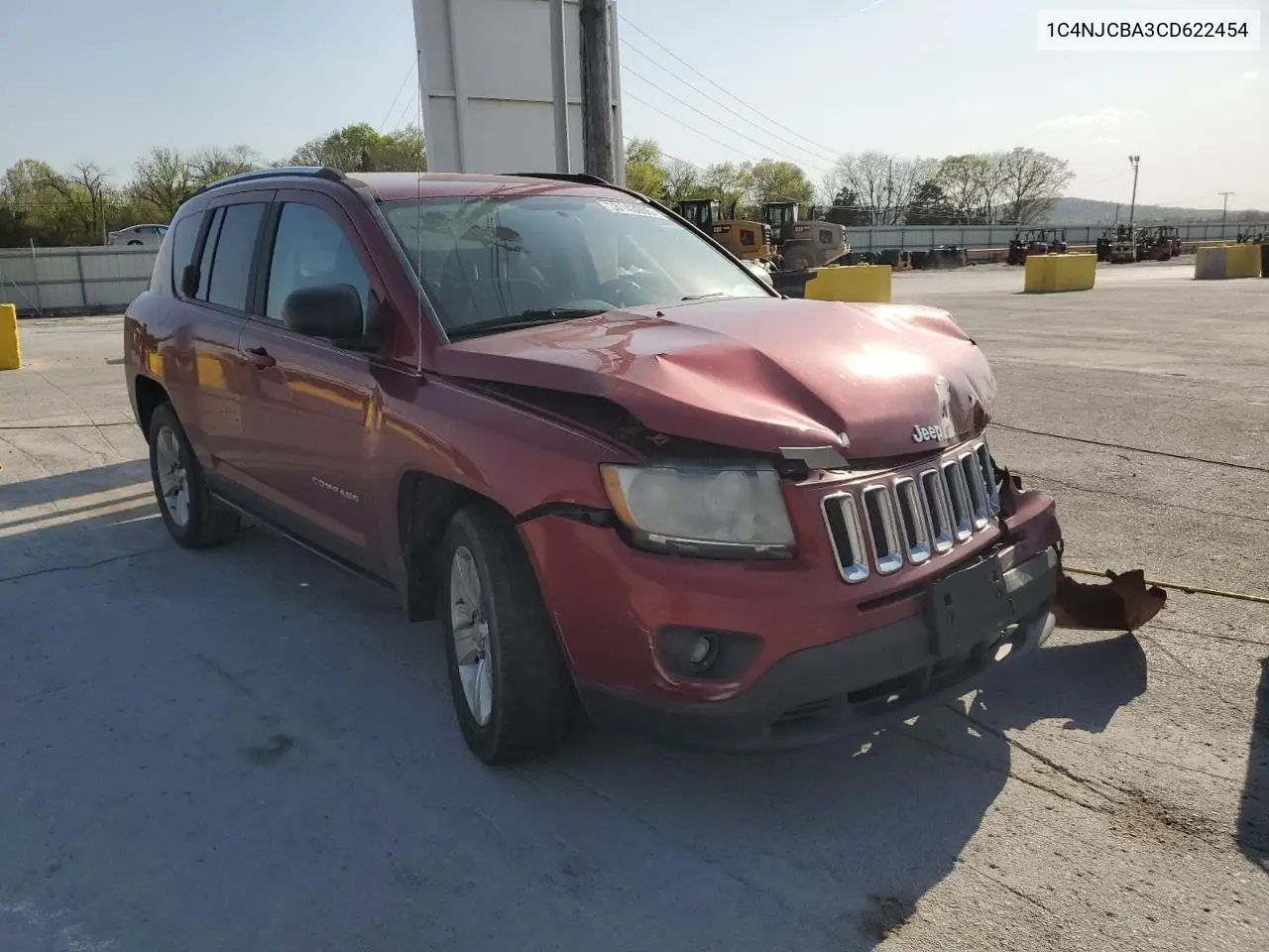 2012 Jeep Compass Sport VIN: 1C4NJCBA3CD622454 Lot: 53143005