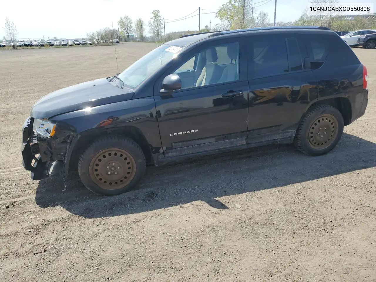 2012 Jeep Compass VIN: 1C4NJCABXCD550808 Lot: 55013415
