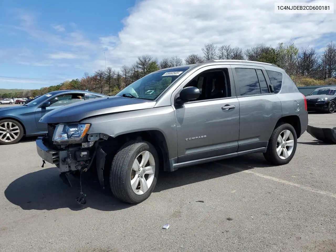 2012 Jeep Compass Latitude VIN: 1C4NJDEB2CD600181 Lot: 55660585