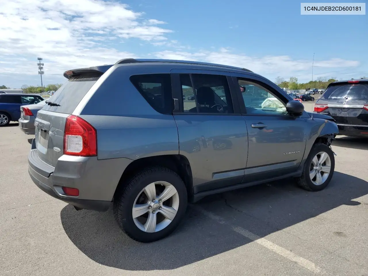 2012 Jeep Compass Latitude VIN: 1C4NJDEB2CD600181 Lot: 55660585
