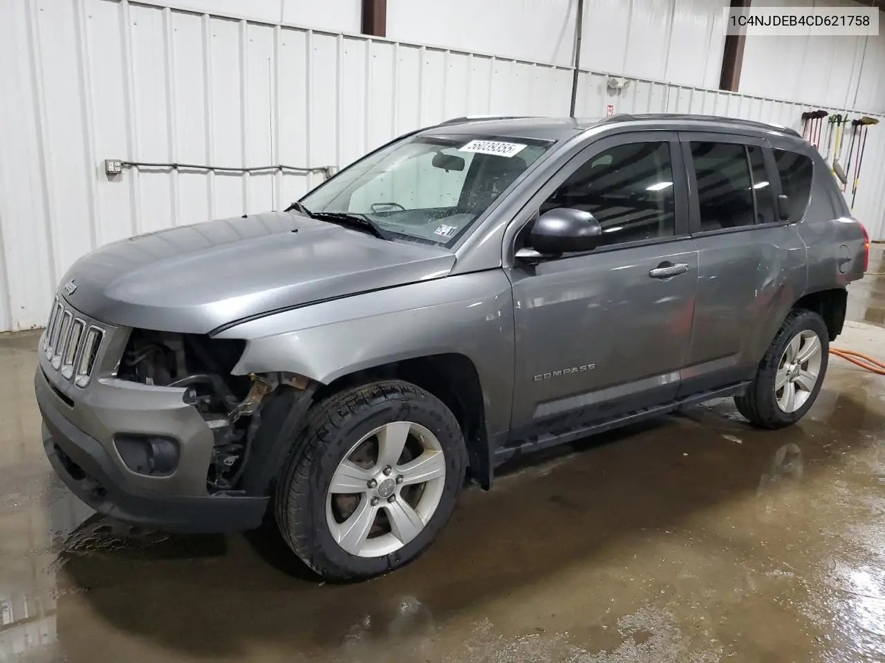 2012 Jeep Compass Latitude VIN: 1C4NJDEB4CD621758 Lot: 56039355