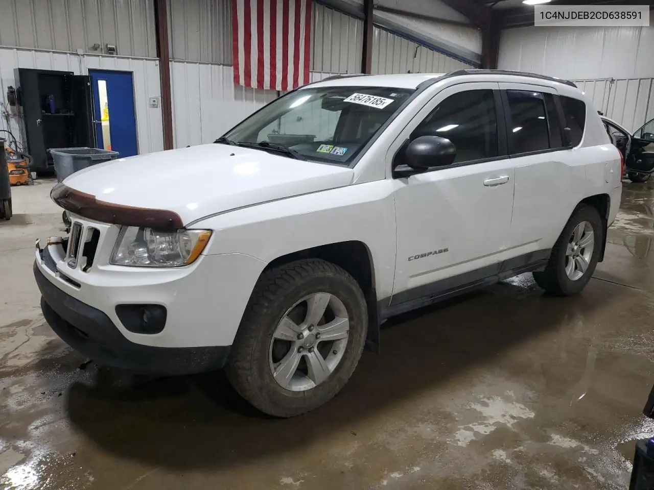 2012 Jeep Compass Latitude VIN: 1C4NJDEB2CD638591 Lot: 56476185
