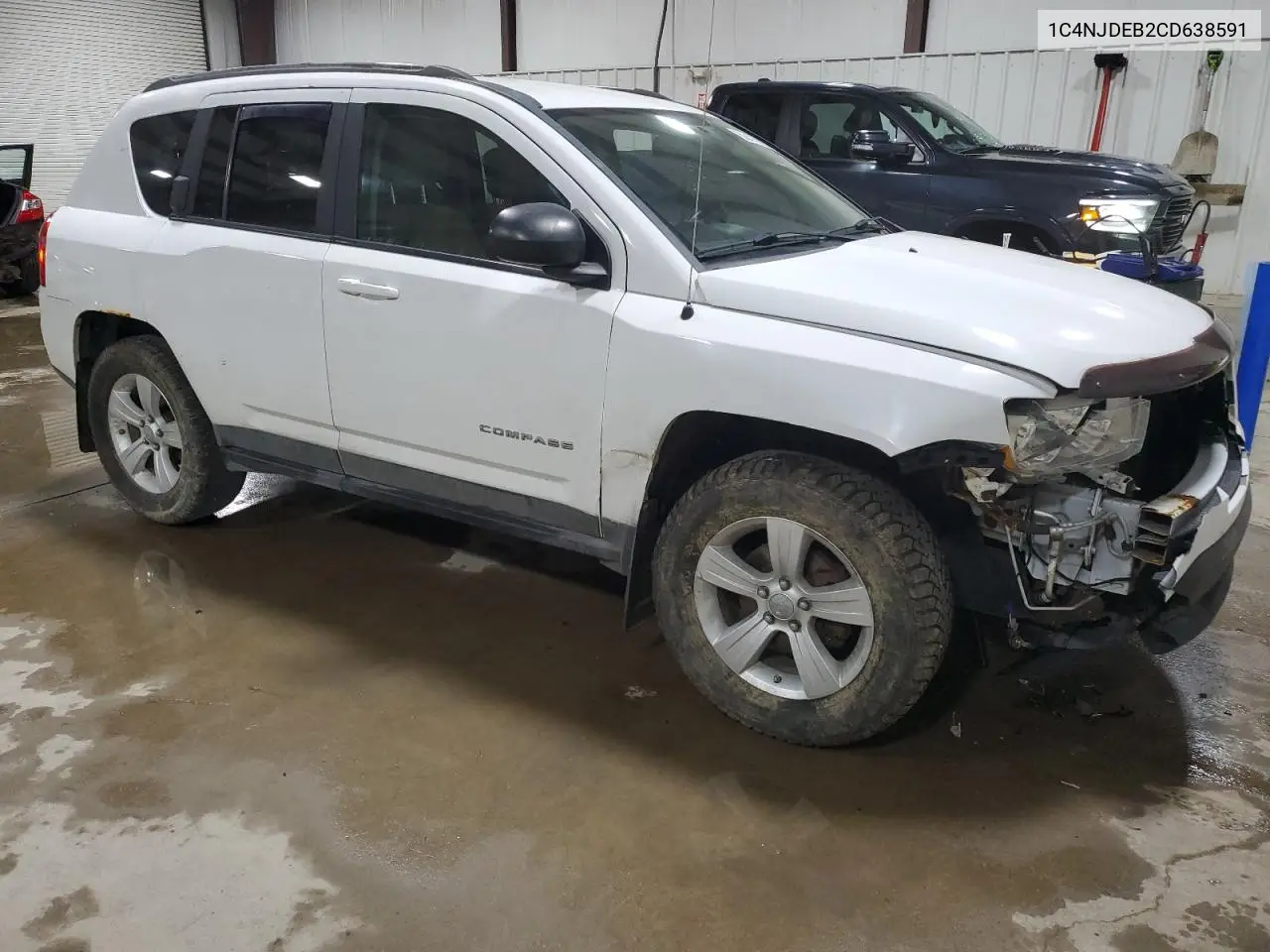 2012 Jeep Compass Latitude VIN: 1C4NJDEB2CD638591 Lot: 56476185