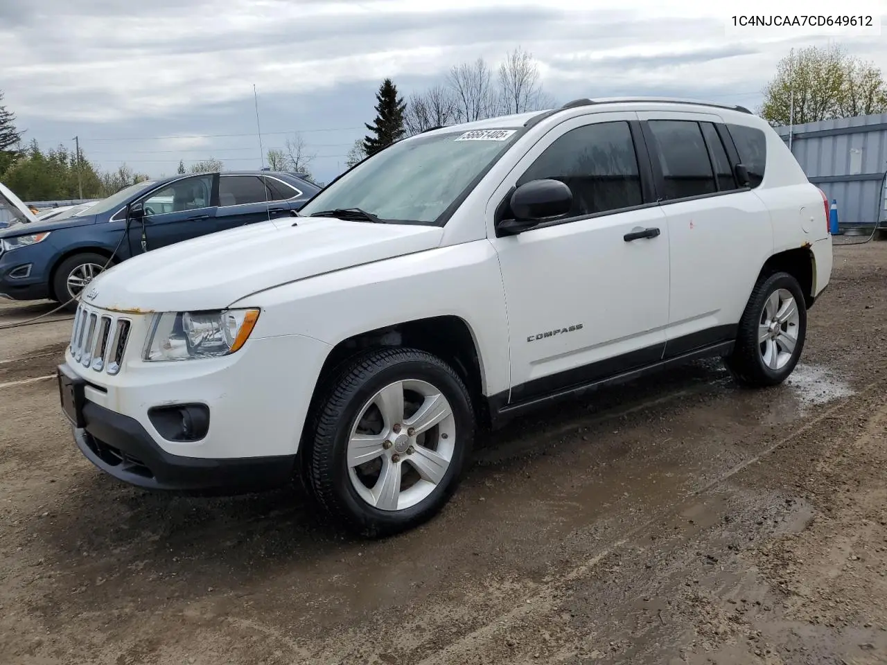 2012 Jeep Compass VIN: 1C4NJCAA7CD649612 Lot: 56661405