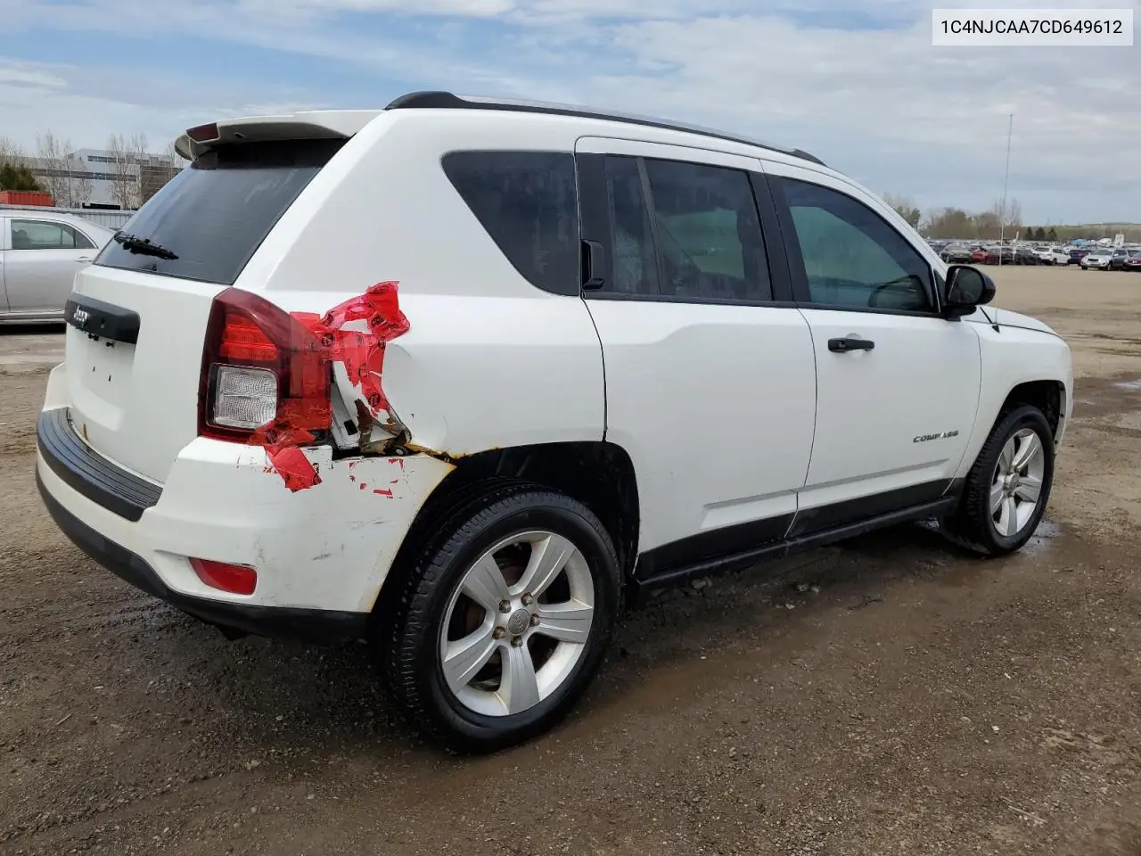 2012 Jeep Compass VIN: 1C4NJCAA7CD649612 Lot: 56661405