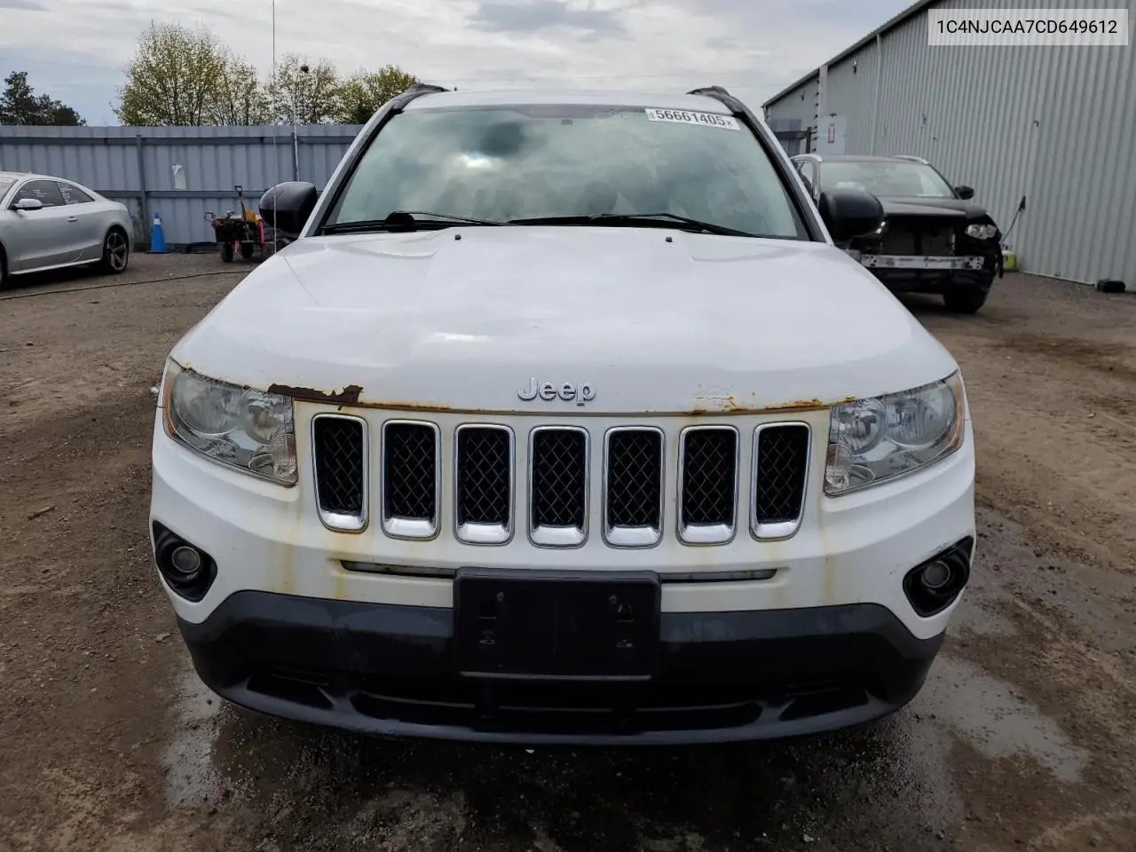 2012 Jeep Compass VIN: 1C4NJCAA7CD649612 Lot: 56661405