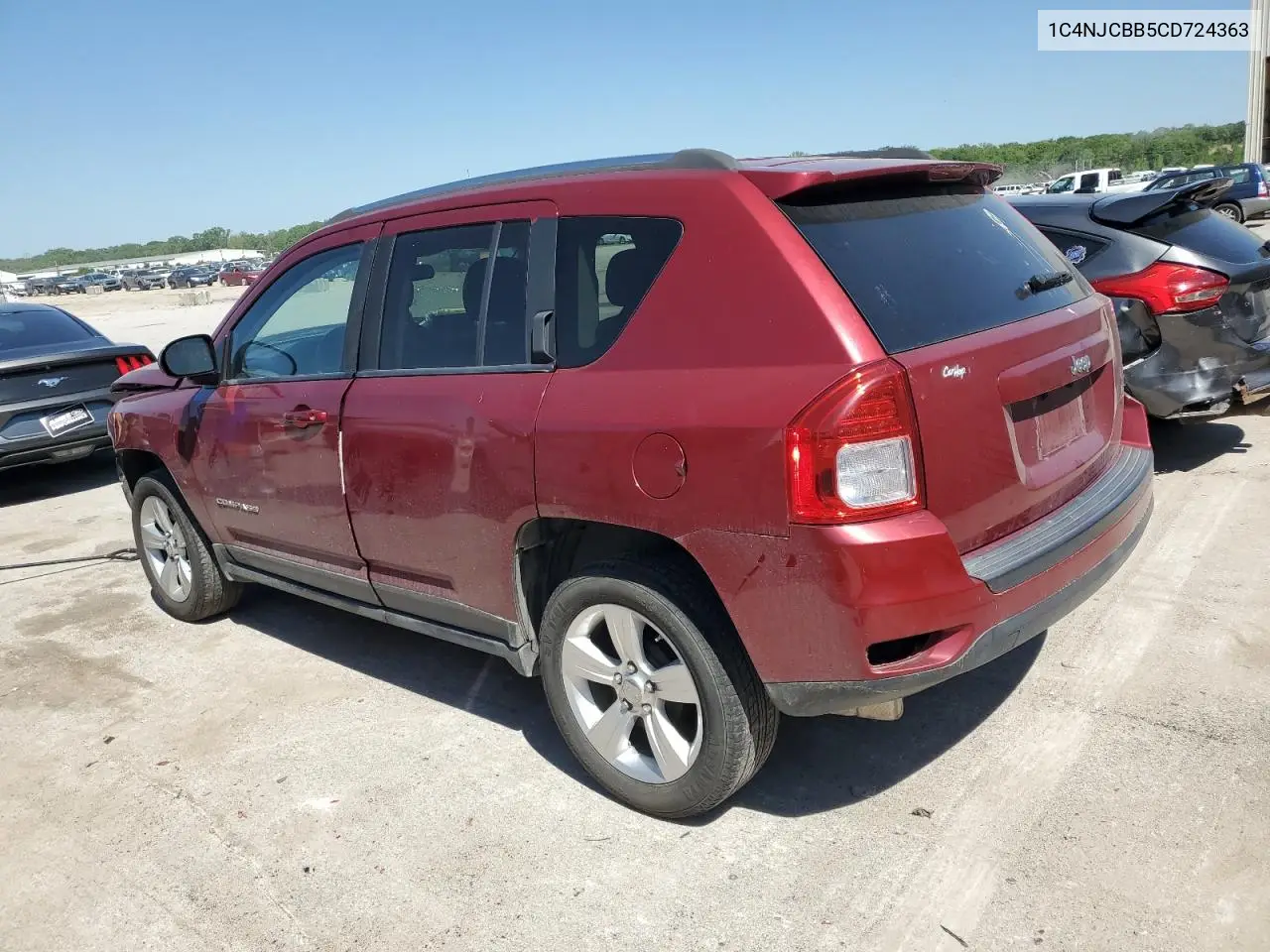 2012 Jeep Compass Sport VIN: 1C4NJCBB5CD724363 Lot: 56914405