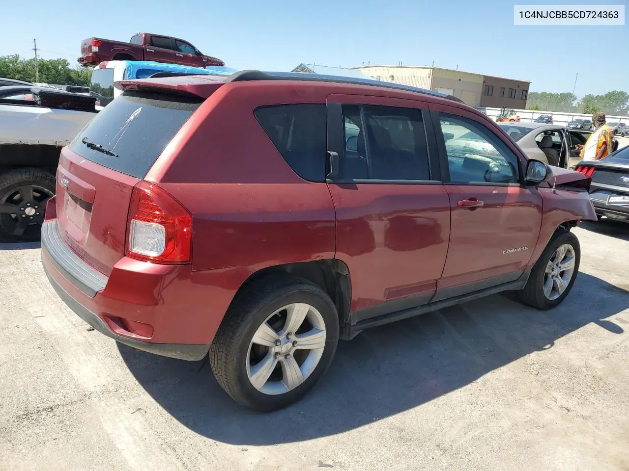 2012 Jeep Compass Sport VIN: 1C4NJCBB5CD724363 Lot: 56914405