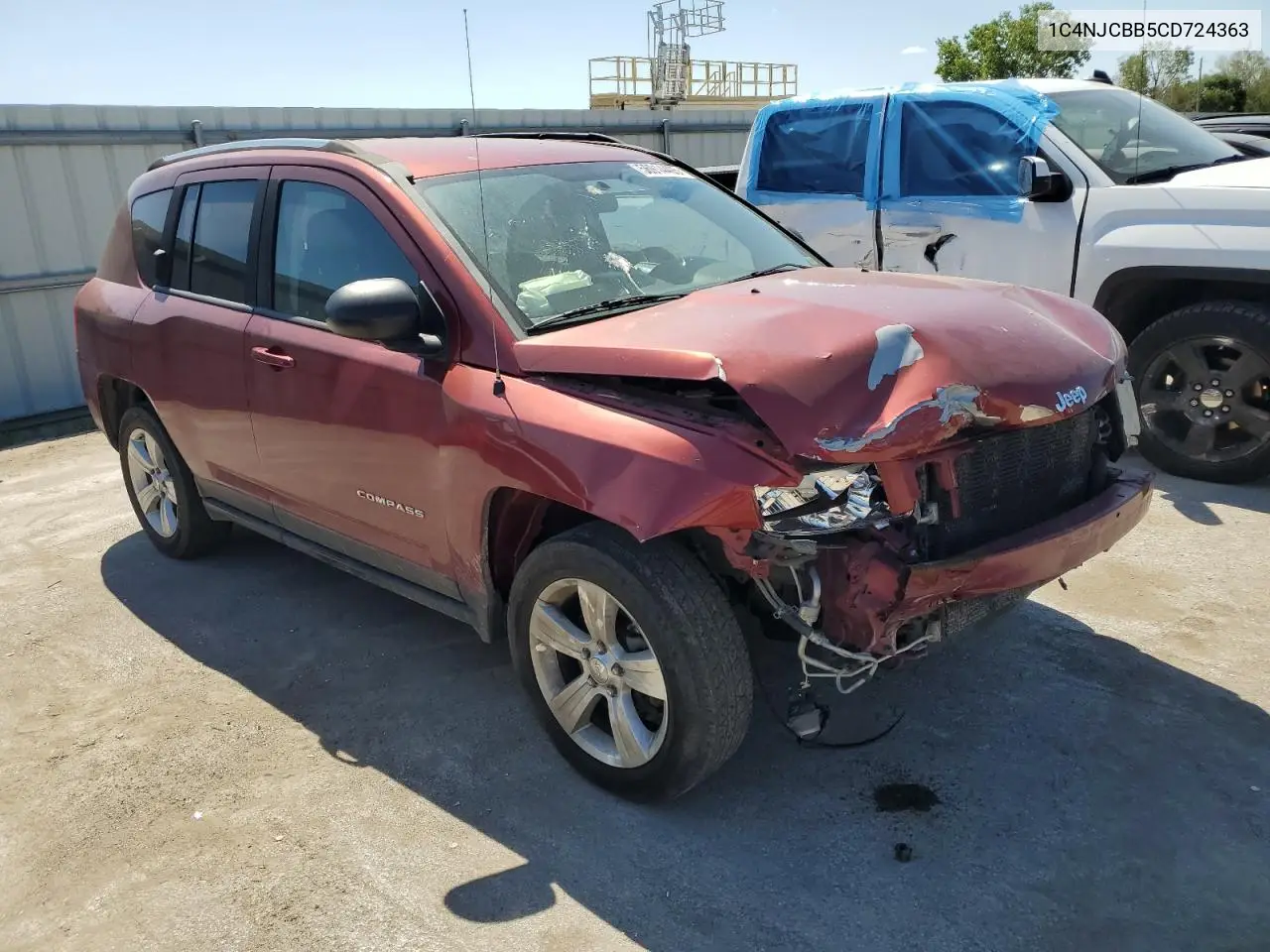 2012 Jeep Compass Sport VIN: 1C4NJCBB5CD724363 Lot: 56914405