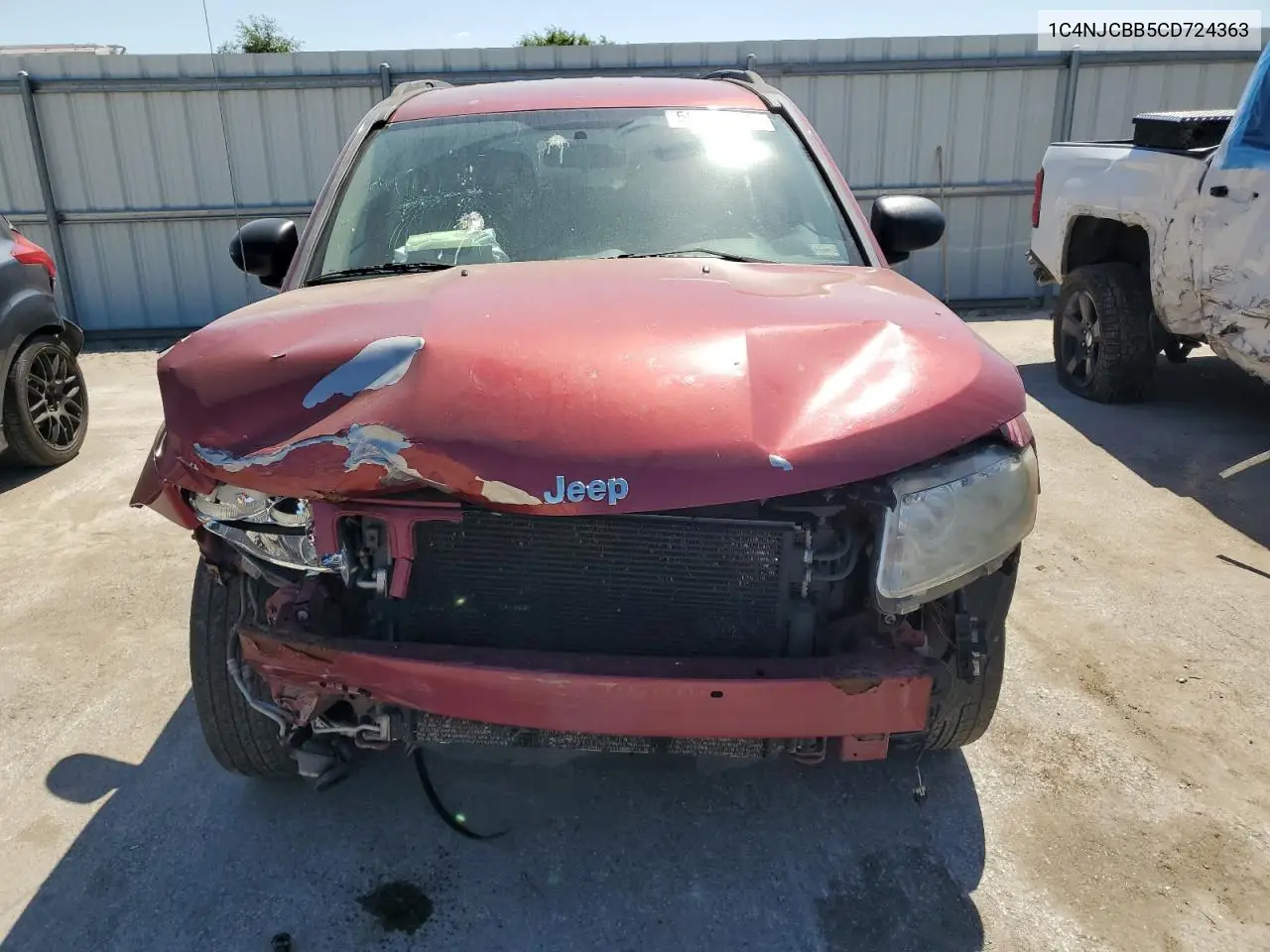 2012 Jeep Compass Sport VIN: 1C4NJCBB5CD724363 Lot: 56914405
